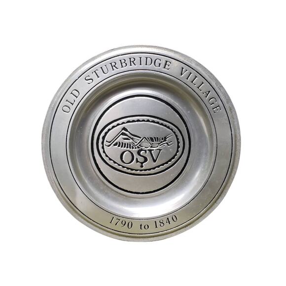 Vintage Old Sturbridge Village OSV 17901840 York Metalcrafters Collectible Plate - Picture 1 of 6